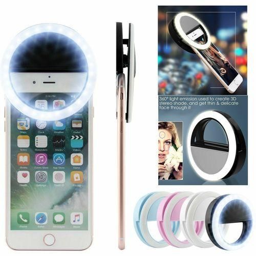 Light Up Selfie Flash Led Camera Clip-on Mobile Phone Selfie Ring Light Video Smartphone