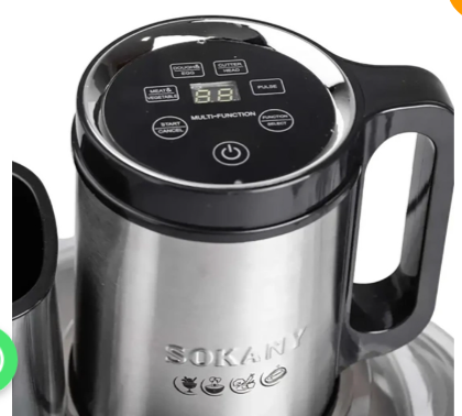 Sokany SK-06036 6-in-1 Electric Kitchen Chopper & Food Processor – 800 W High-Power Blender with 5.5 L Stainless Steel Bowl