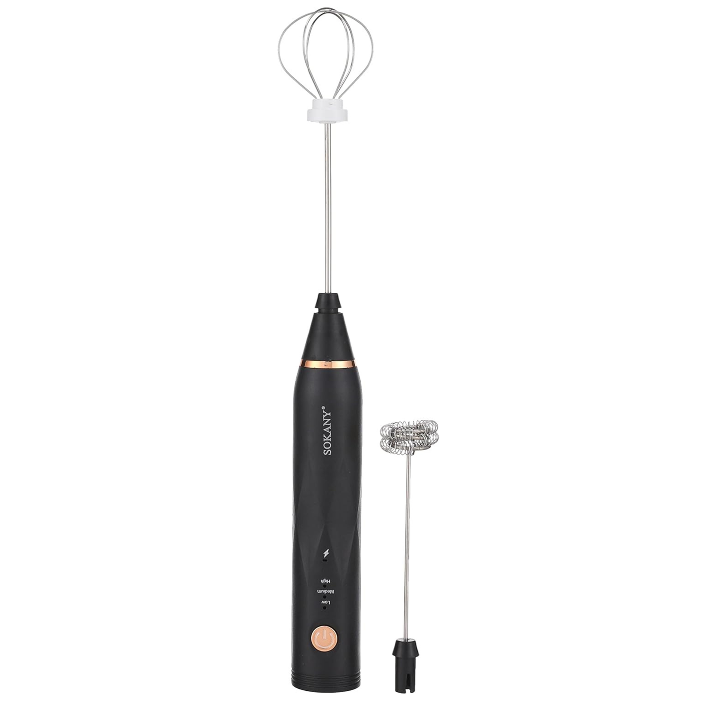 Sokany 2 IN 1 USB Rechargeable Milk Frother & Egg Beater