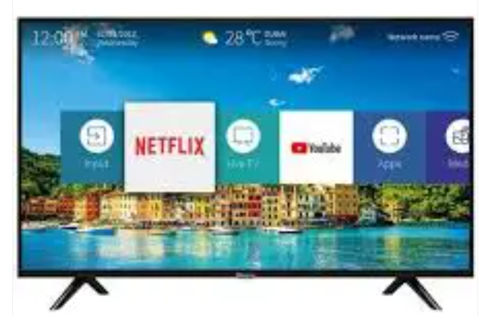 SolarMax 43-Inch Full HD LED Smart TV with Built-In Wi-Fi, Dolby Audio, and Android OS