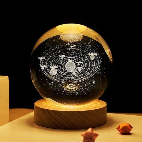 3D Crystal Ball Night Lamp