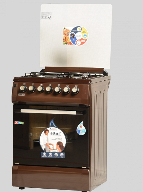 SOLSTAR 60CM, 3 GAS +1 Hotplate COOKERS (SO631DERATBRBSS)