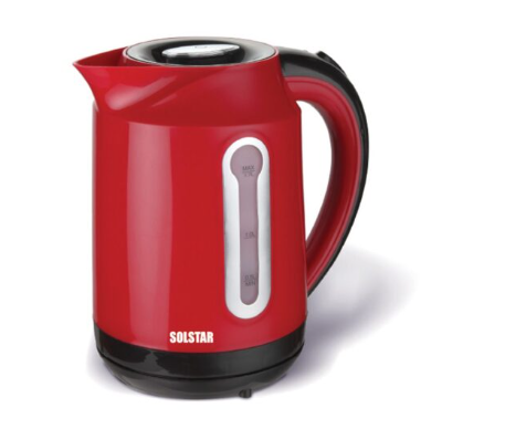 SOLSTAR 1.7L Electric Kettle 2200W, Red(KJ1737ARDBSS)