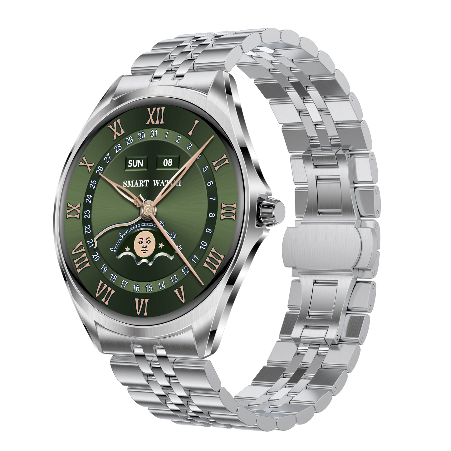 AMOLED Super Thin Smart Watch TN88 Bluetooth Call Sports Watch for Men and Women-Gold