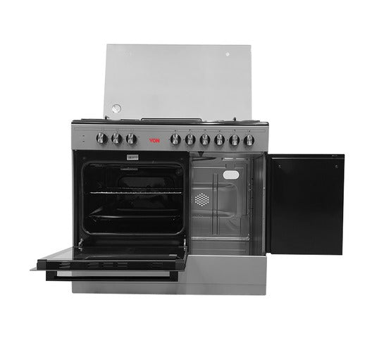 Von 4G+2E 90x60cm Standing Cooker with Cylinder