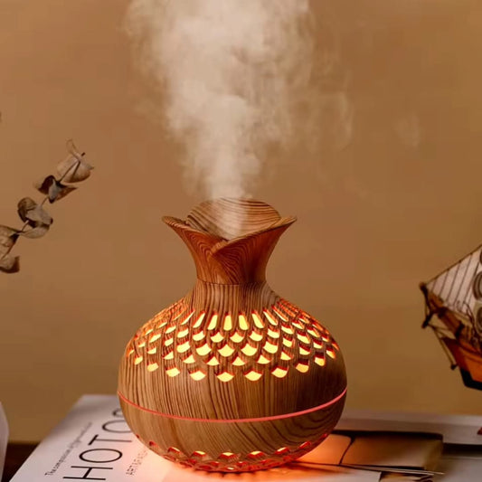 Wood Grain Flower Humidifier