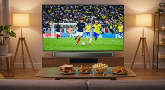 The Ultimate World Cup Viewing Setup; TV, Snacks & Sound, Sorted