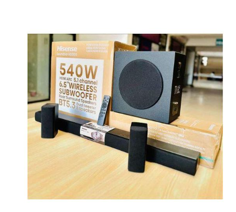 Hisense HS5100 5.1 Channel 540 W Soundbar System — Wireless Subwoofer & Dual Rear Speakers