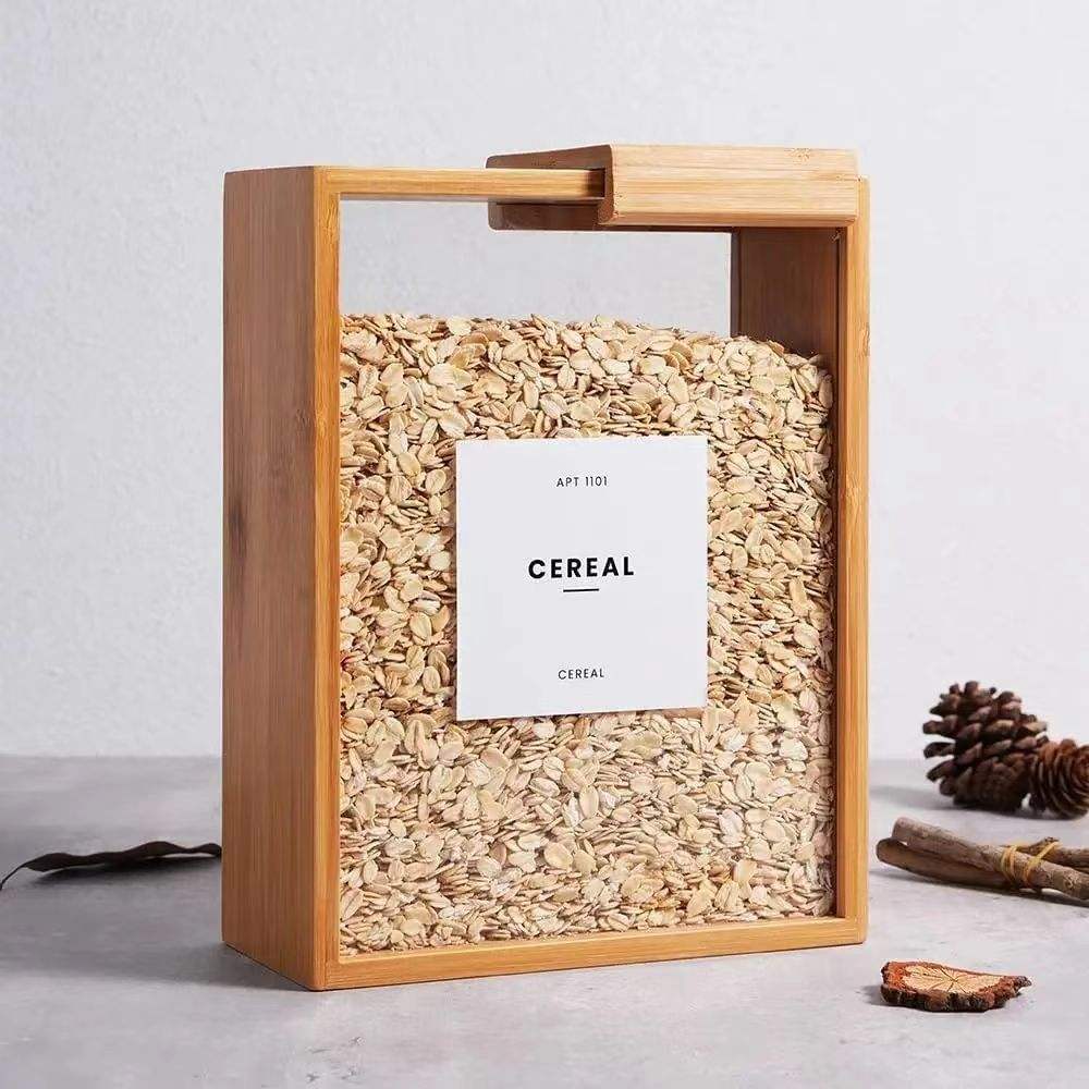 cereal dispenser bamboo