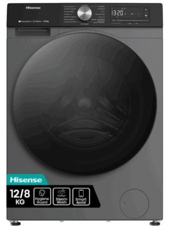 HISENSE 12/8KG FRONT LOAD WASHER DRYER