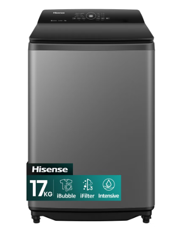 HISENSE TOP LOAD WASHING MACHINE 17KG
