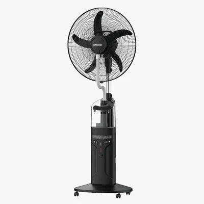Nobel Rechargeable Mist Fan Black 18 Inch Fan Blade Led Light NF888MRC