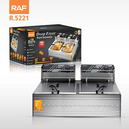 RAF R.5221 Multifunctional Fryer Electric Fryer Deep Frying Machine 5000W