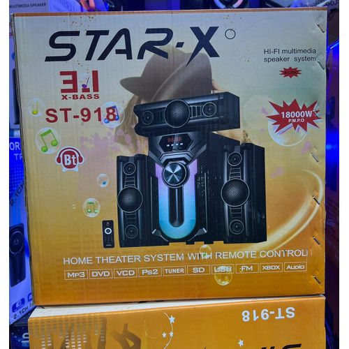 StarX 3.1CH EXTRA BASS AUDIO SPEAKER SYSTEM 18000W