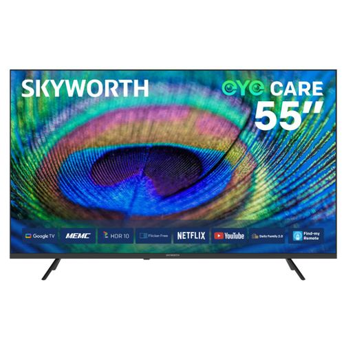 Skyworth 55G6500H 55″ 4K UHD Smart LED TV — Dolby Vision, Google TV, HDR & Voice Control