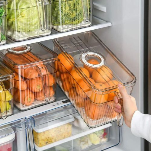 Fridge organizer with handle