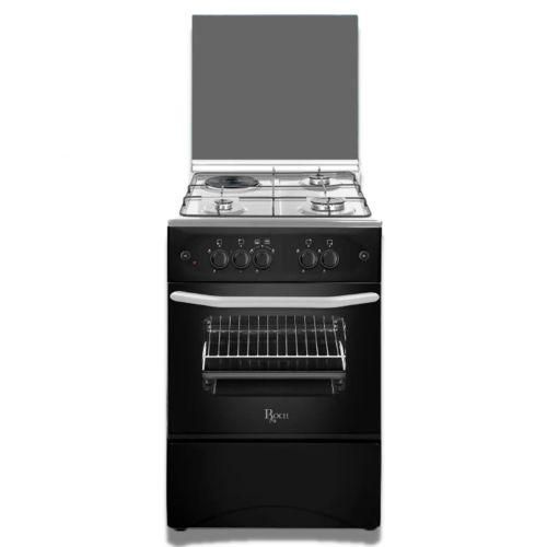 Roch RECK-531BL - 50x55CM 3 Gas Burners + 1 Hotplate Cooker - Black (1YR WRTY)