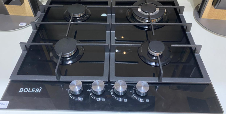 Bolesi Built-In Gas Hob 4 Burners – Cast Iron, Durable & Efficient Cooking
