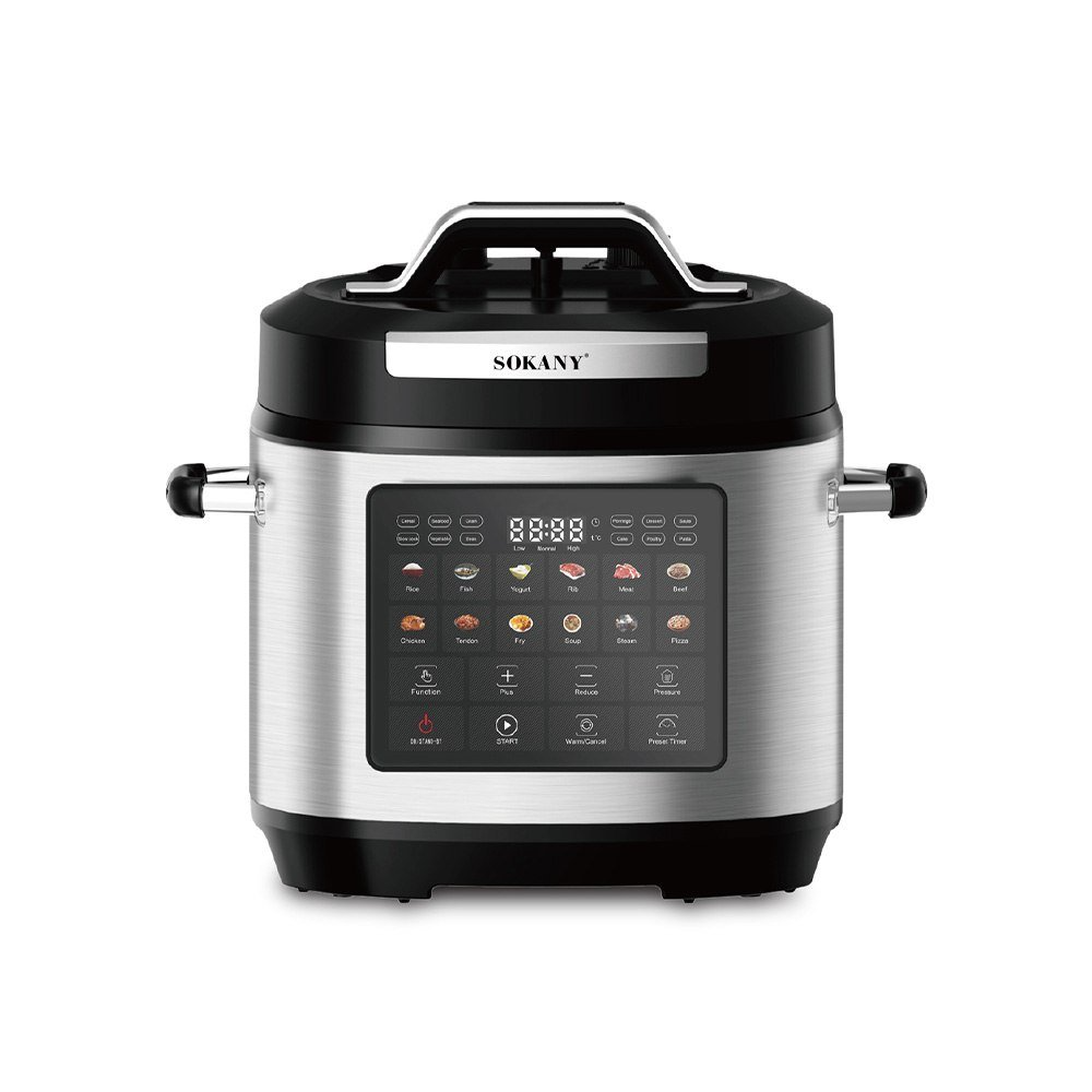 Sokany SK‑07092 9 L Pressure Cooker — Heavy-Duty Stainless Steel with Safety Lid & Heat-Resistant Handles