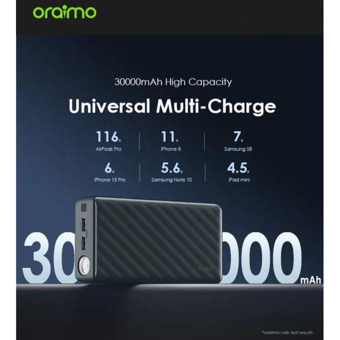 Oraimo 30,000 mAh POWER BANK