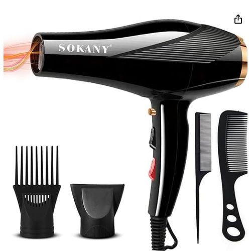 SOKANY SK‑2214 Professional Hair Dryer – 2600 W • 2 Heat/Speeds • Plastic Body