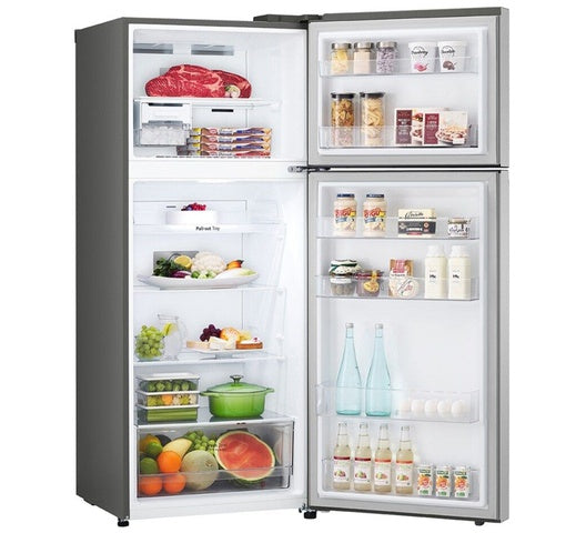 LG GN-B472PLMB Top Mount Freezer Fridge, 375L