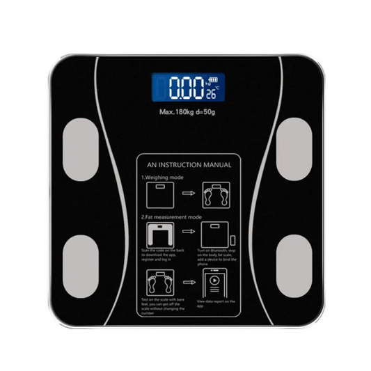 Sokany SK‑19019 Smart Bluetooth Digital Body Scale – Glass Platform, up to 180 kg Capacity, LED Display