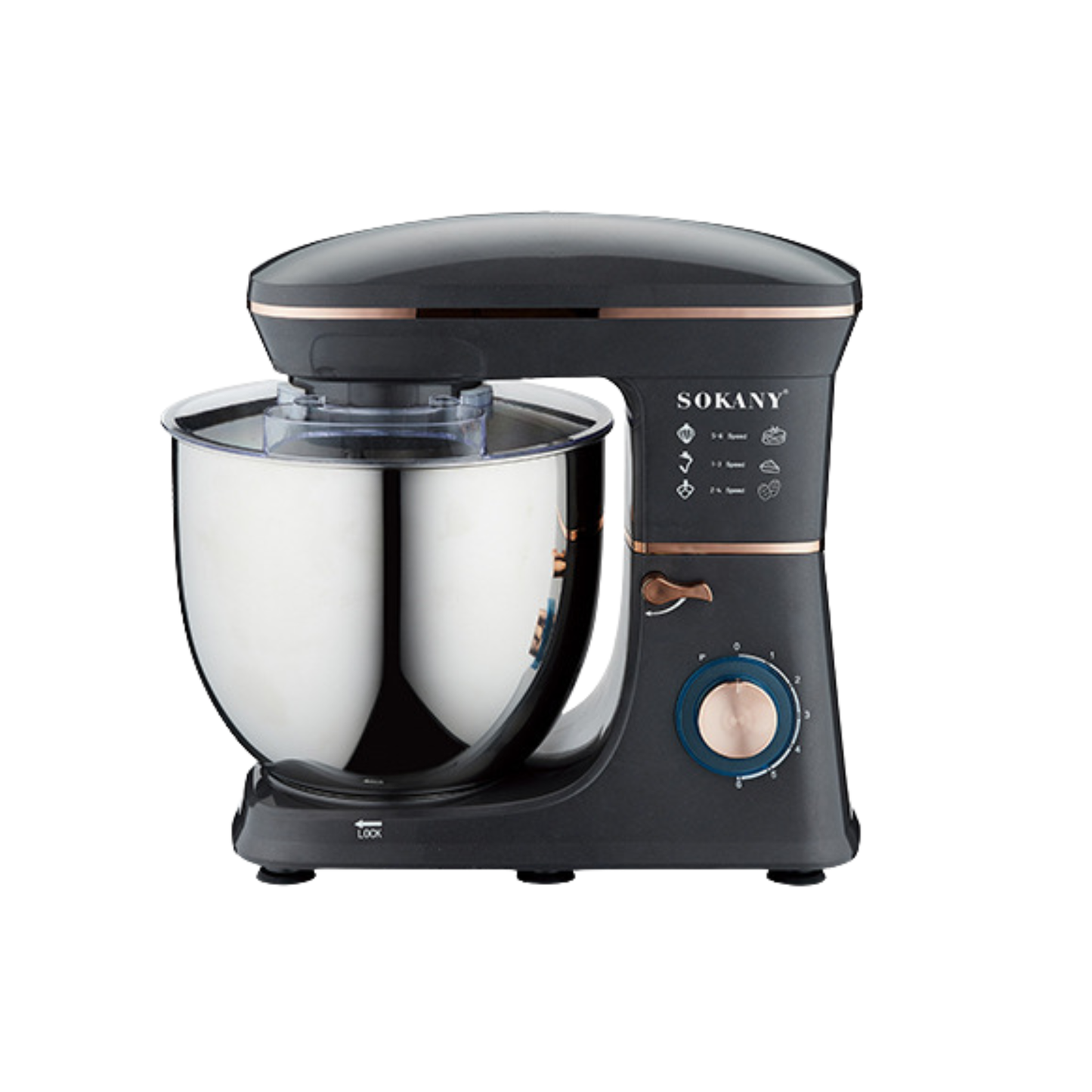 SOKANY SK-05001 Stand Mixer, 6 Speeds, 11L Capacity and Pulse Function