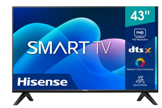 Hisense 43” A4 series 4K smart TV – perfect for any room