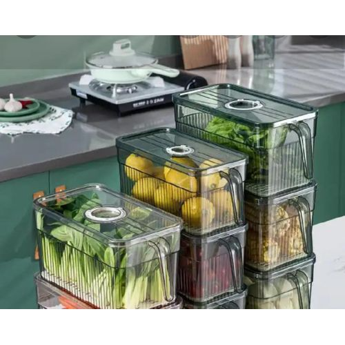Fridge organizer with handle
