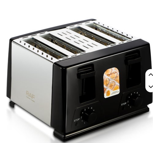 4-Slice Electric Breakfast Maker – Fast, Easy & Powerful 1300W Toaster