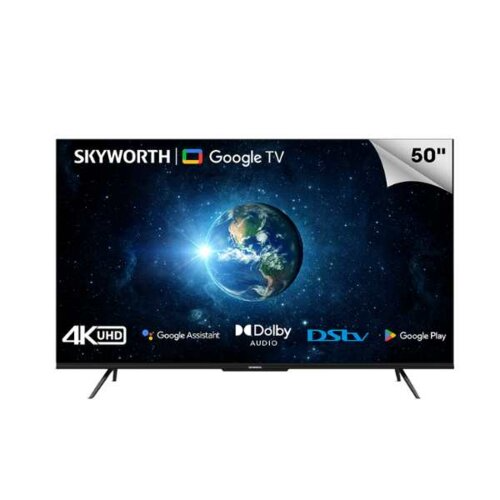 Skyworth 50G3A 50″ 4K UHD Android Google TV — Smart Streaming, Chromecast Built-In & Voice Control