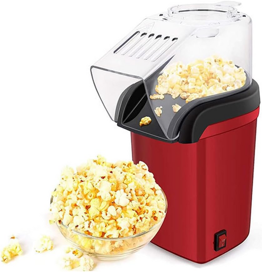 Sokany SK‑07045 Hot Air Popcorn Maker – 1200 W Compact Oil‑Free Popcorn Machine with 0.5 L Capacity, Red Thermo‑Resistant Plastic