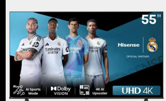 HISENSE  55’ QLED Tv