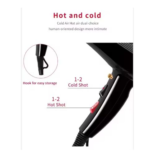 SOKANY SK‑2214 Professional Hair Dryer – 2600 W • 2 Heat/Speeds • Plastic Body