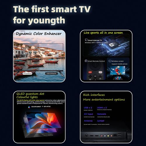 Vitron 32″ QLED Smart Android TV HTC-3200S