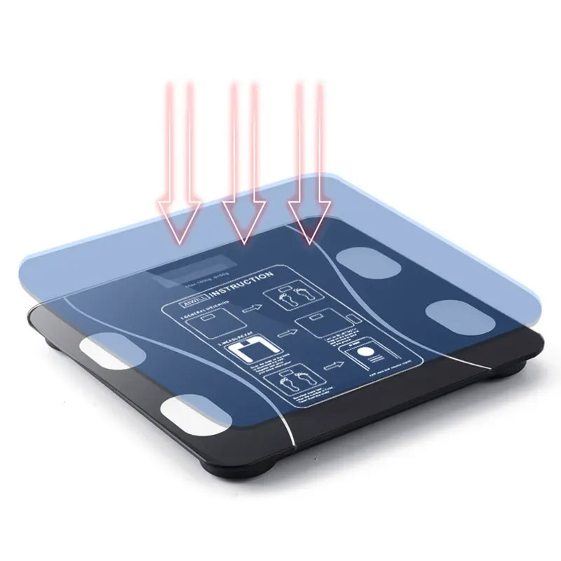 Sokany SK‑19019 Smart Bluetooth Digital Body Scale – Glass Platform, up to 180 kg Capacity, LED Display