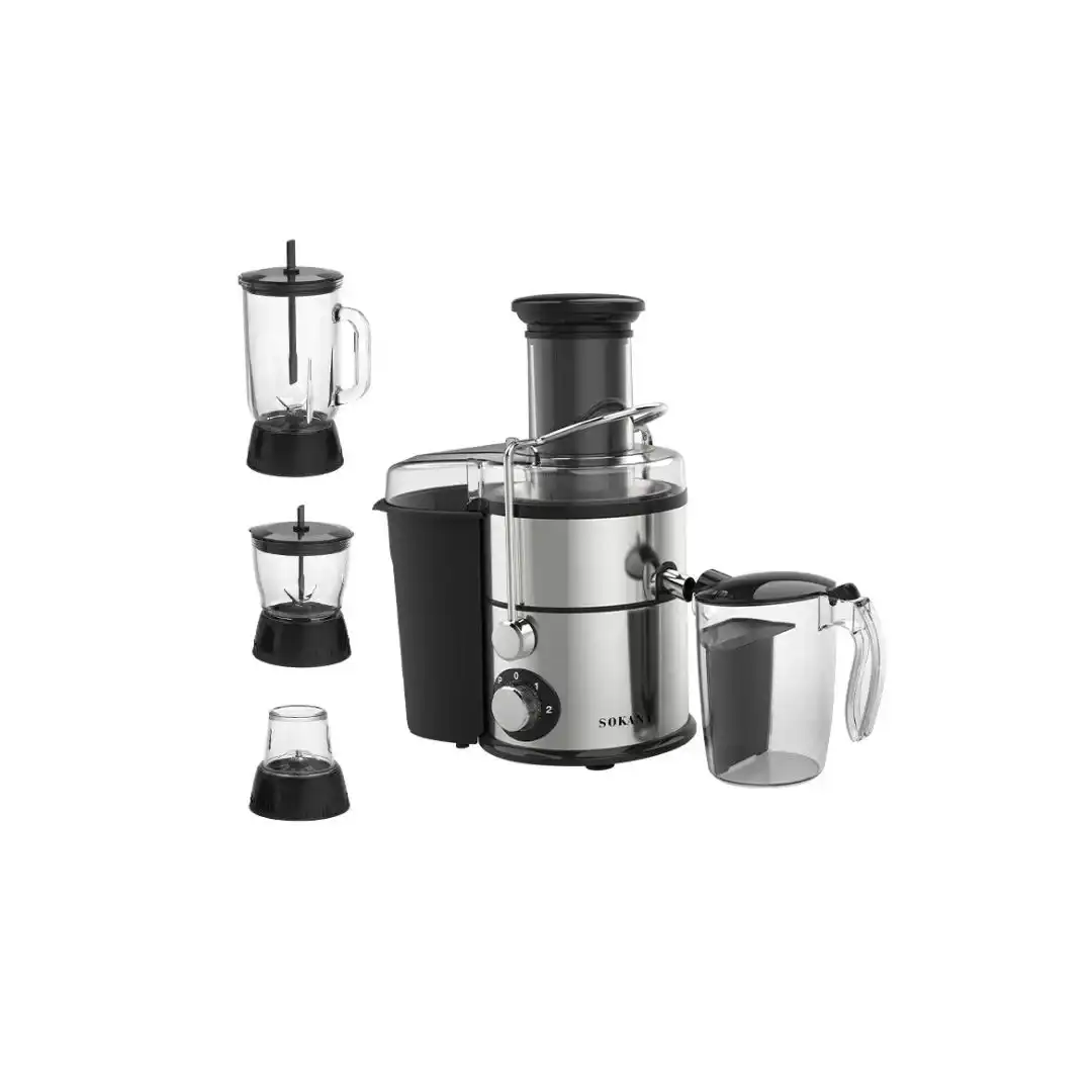 SOKANY SK-191 4-in-1 Juicer – 1200W • 1.55 L Capacity • Stainless Steel Body & Blades