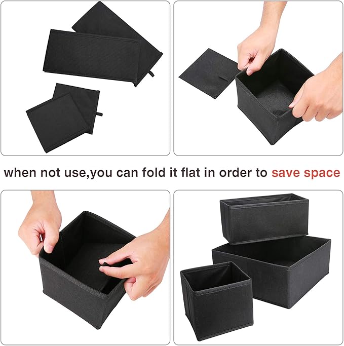 Foldable Fabric Drawer Organizer – 8 in 1