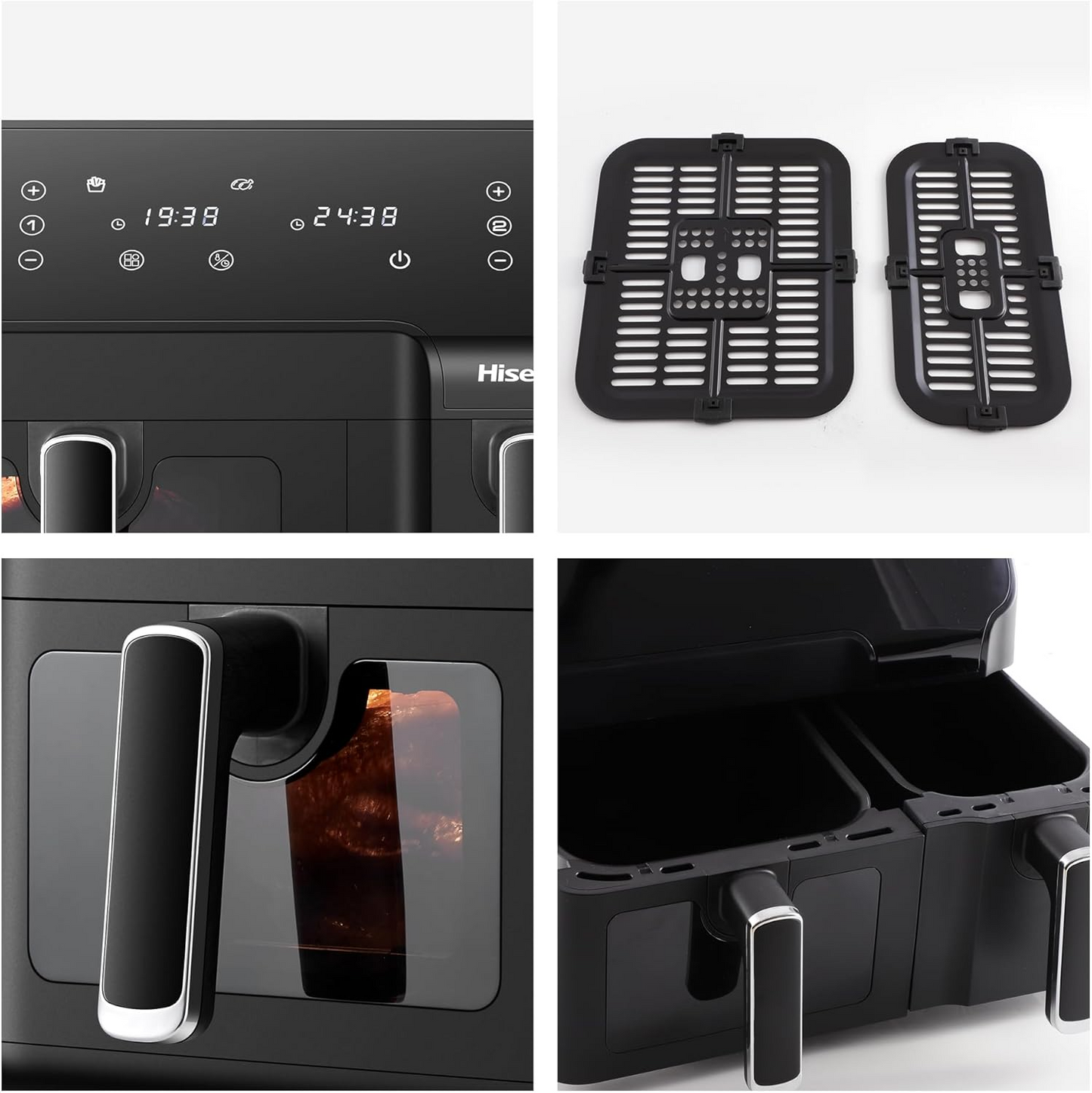Hisense H09AFBK2S5 Dual Air Fryer