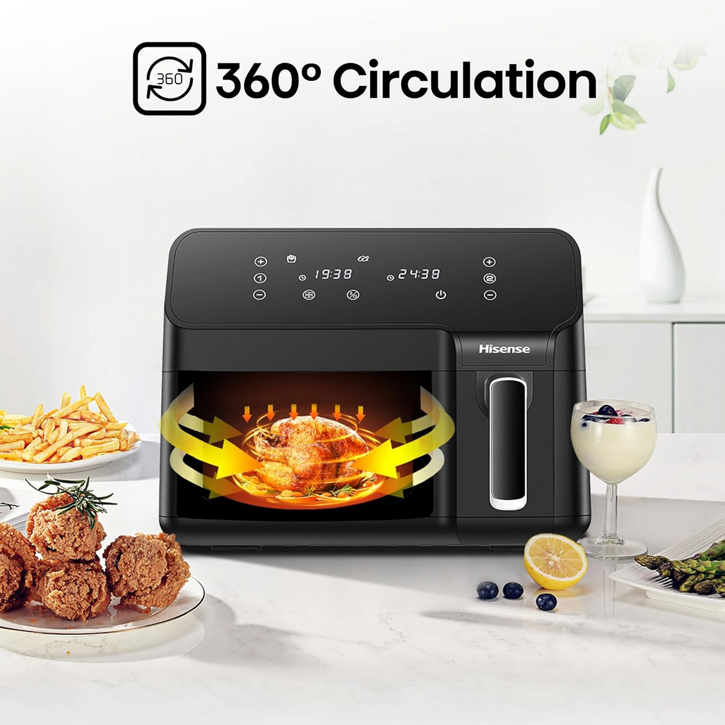 Hisense H09AFBK2S5 Dual Air Fryer