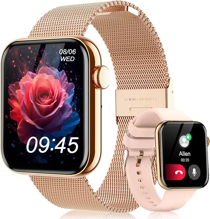 Smartwatch Women Gift HD Display Ultra-Slim Design Heart Rate Sports Fitness Bracelet BT Call Smart Watch