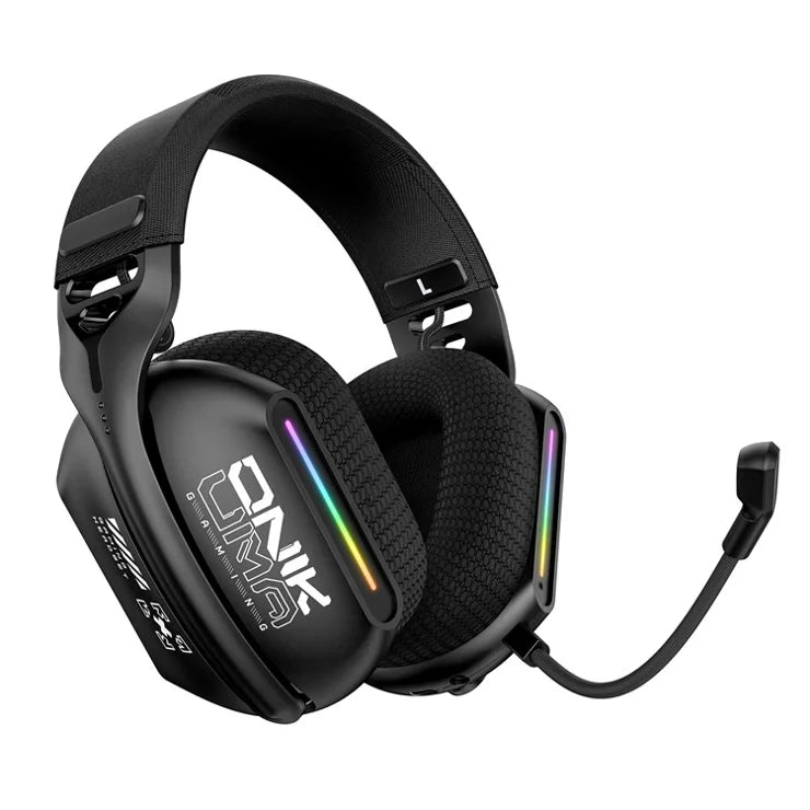 Onikuma GT808 [BT/2.4G/Wired] Wireless Headset (Black)