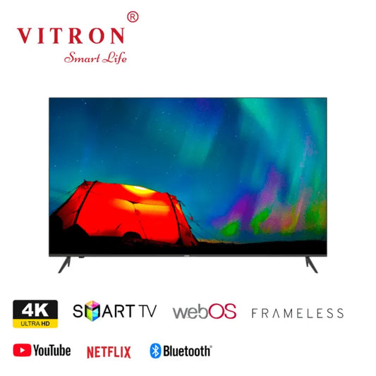 Vitron 75'' Smart TV HTC7588USWO 4K HDR webOS Bluetooth, Frameless Dolby Audio