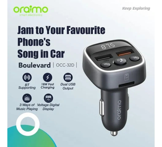 Oraimo OCC-32D Boulevard 18W Car Charger