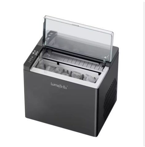 LumaBella LB‑53026 Stainless Steel Ice Maker – 11 L Daily Capacity, Compact Countertop Design