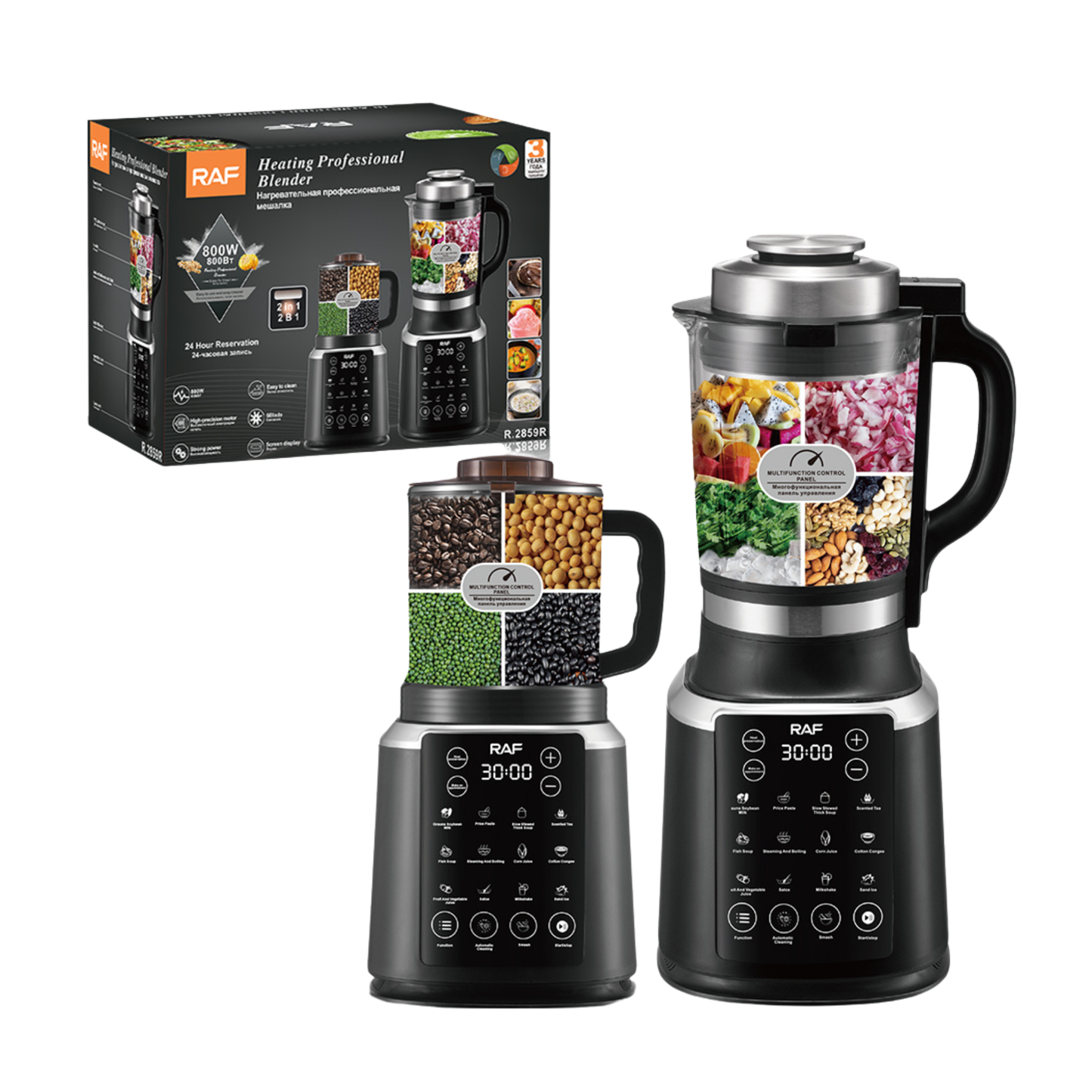 RAF R.2859 2-in-1 Heating Blender
