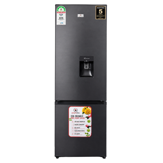SmartPro Bottom Freezer Fridge SVS-350DBI 268l with built in water dispenser ( Frost)