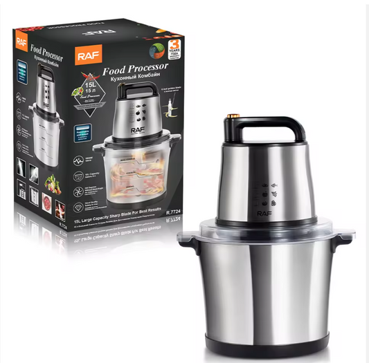 RAF R.7724 Stainless Steel Food Processor