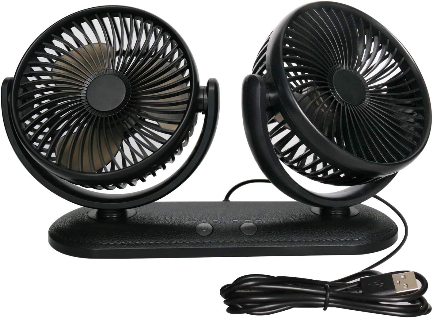 Car Fan Portable Dual Head Electric Vehicle Mounted FAN